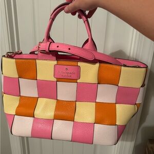 Kate Spade Pink and Orange Tote Bag